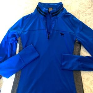 Pink quarter zip athletic top